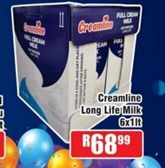 Creamline Long Life Milk 6x1lt Offer At Devland Cash And Carry