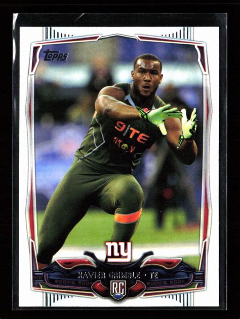 2014 Topps 382 Xavier Grimble Rookie New York Giants EBay