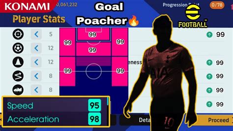 95 SPEED 98 ACCELERATION CF Goal Poacher EFootball 2023 Mobile