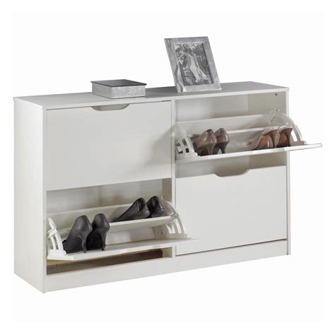 Meuble Chaussures Basil Armoire Avec X Abattants Rangement Pour