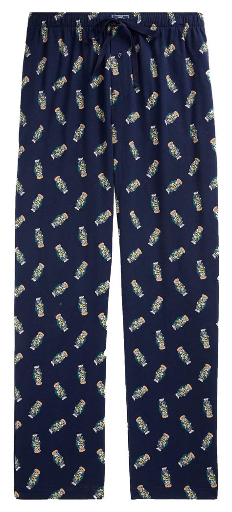 Ralph Lauren Polo Polo Bear Cotton Pajama Pant Size Small Navy