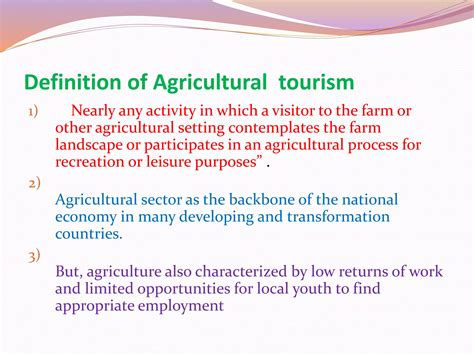 Ecotourism and agriculture tourism A Lecture By Mr Allah Dad Khan