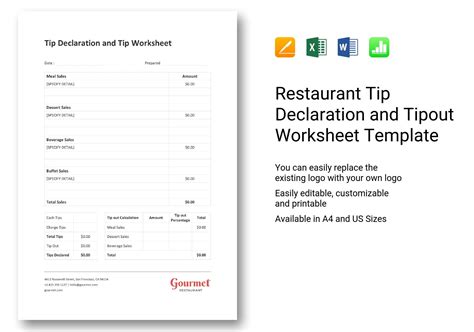 Tip Out Policy Template