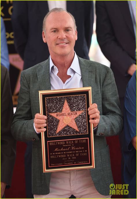 Michael Keaton Gets Honored By Son Sean Douglas At Hollywood Walk Of