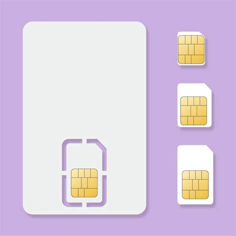 Premium Vector Sim Card Realistic Icon Set Vector Illustration