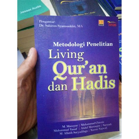 Jual Metodologi Penelitian Living Quran Dan Hadis Sahiron Syamsuddin