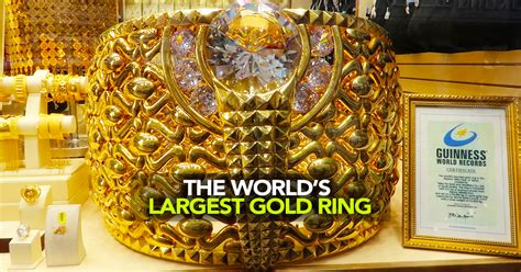 Get Mesmerised By The World S Largest Gold Ring At Gold Souk Dubai