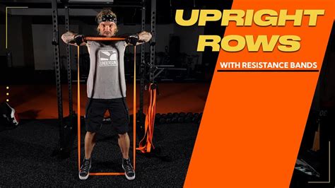 Shoulders Exercise With Resistance Bands Upright Rows For Middle Deltoid Youtube