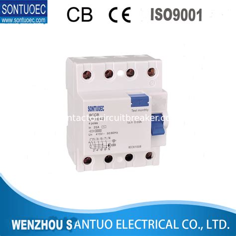 STL 364 Series RCCB 4p 230v 400V Residual Current Circuit Breaker Resin