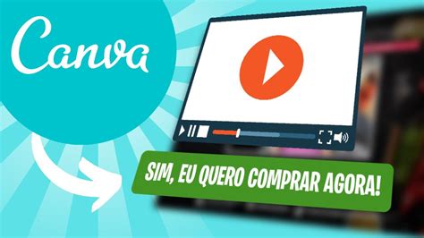 Como CRIAR UMA PÁGINA DE VENDAS no CANVA GRÁTIS vídeo e botão de