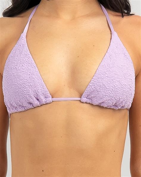 Shop Rusty Sandalwood Multiway Bikini Top In Muted Lavender Fast