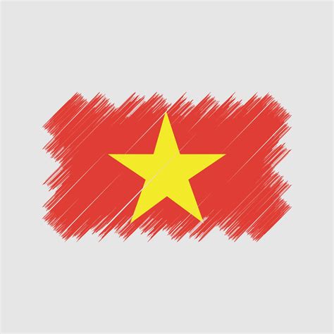 Vietnam Flag Brush National Flag 11166692 Vector Art At Vecteezy