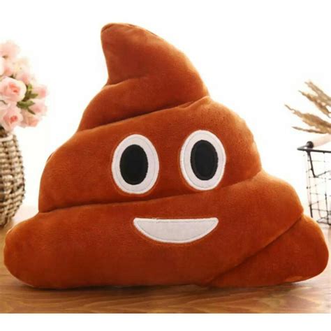 Jual Boneka Bantal Stuffed Plush Lembut Bentuk Emoji Poop Untuk Hadiah