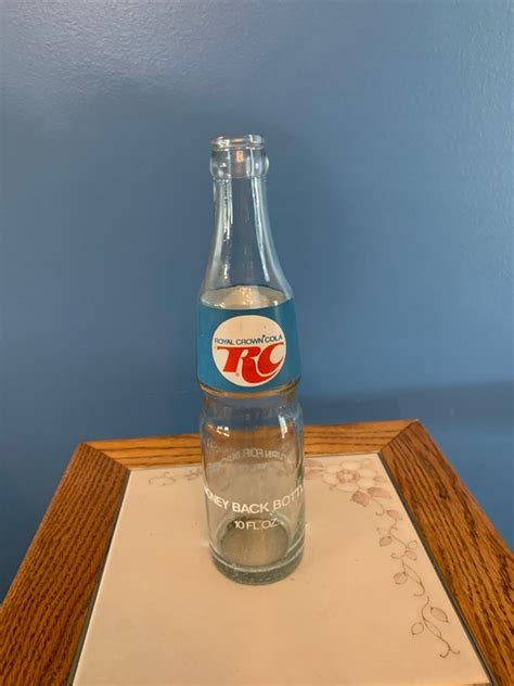 Vintage Royal Crown Cola Rc Cola Clear Glass Bottle Etsy