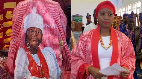 Love Live Here Olori Aderonke Wears A Special Regalia With Ooni Of Ife