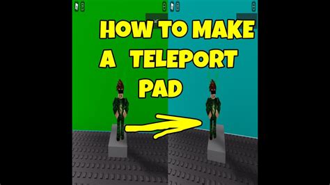 How To Make A Teleport Pad In Roblox Studio 2020 YouTube