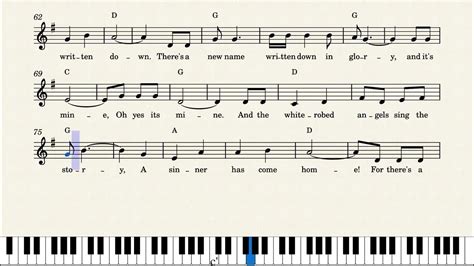 Easy Piano Hymn Tutorial How To Play A New Name In Glory Notes Lyrics Youtube