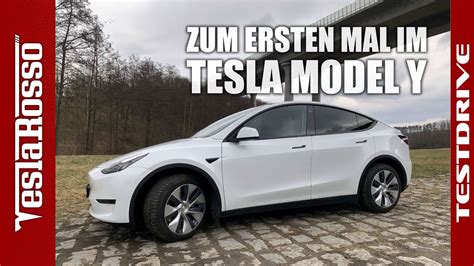 Tesla Model Y Probefahrt Ersteindruck Zum Ersten Mal Test Drive