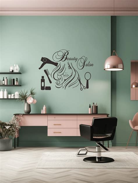 Pc Modern Beauty Salon Wall Decal Set Stylish Haircut Posters Vinyl