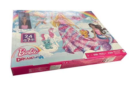 Barbie Dreamtopia Adventskalender Barbie Puppe Und 24 Geschenke Einsc