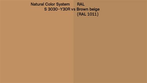 Natural Color System S Y R Vs Ral Brown Beige Ral Side By