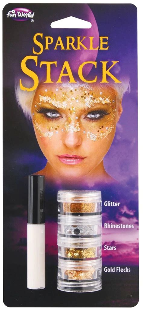 Gold Sparkle Stack And Adhesive Glitter