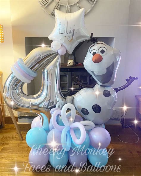 Frozen Olaf Birthday Stack Balloon Olaf Birthday Party Decorations