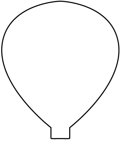 Printable Cut Out Hot Air Balloon Template