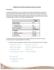 4 2 MBA 5040 docx Análisis de costo volumen ganancia para una empresa