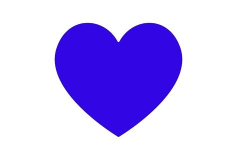 Blue heart icon flat design | Heart illustration, Blue heart, Heart icons