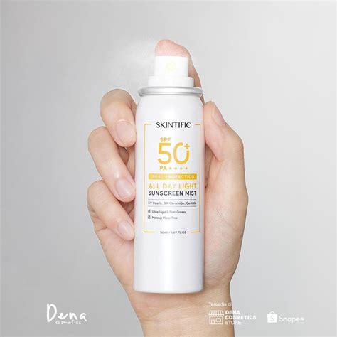 Jual Skintific All Day Light Sunscreen Spray Spf50 Pa 50ml Shopee