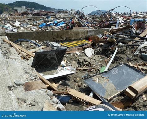 The Effects of the Tsunami in Japan. Editorial Stock Photo - Image of ...