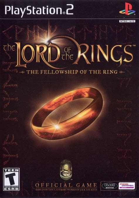 The Lord Of The Rings The Fellowship Of The Ring 2002 Playstation 2