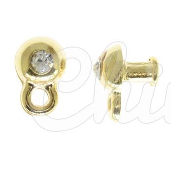 Piercing De Rebite Argola Ouro Strass Cristal