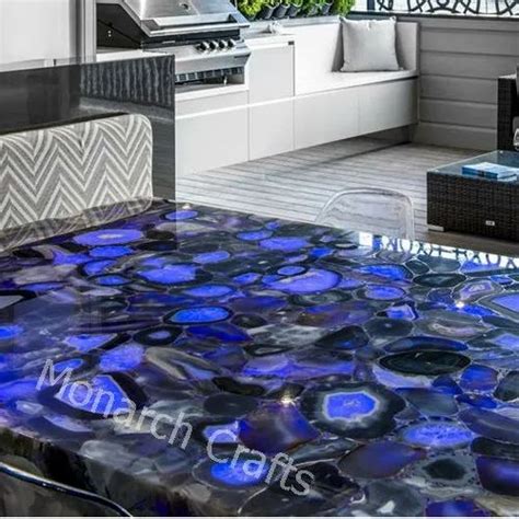 Semi Precious Gemstone Table Tops Agate Table Tops Manufacturer From