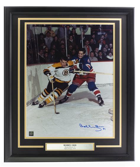 Bobby Orr Signed Bruins 22x27 Custom Framed Photo Display (Orr COA ...