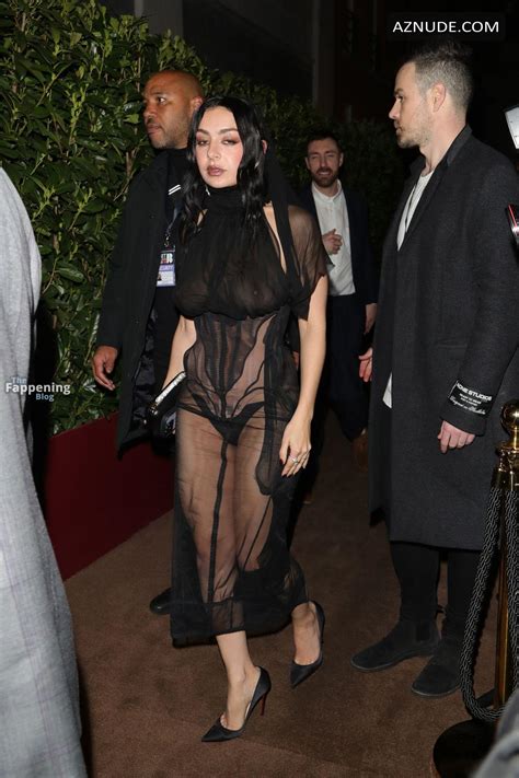 Charli Xcx Sexy Flashes Her Hot Breasts At The Brit Awards Universal Afterparty In London Aznude