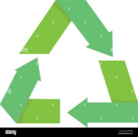 Recycle Ecology Environment Renewable Icon Vector Illustration Stock