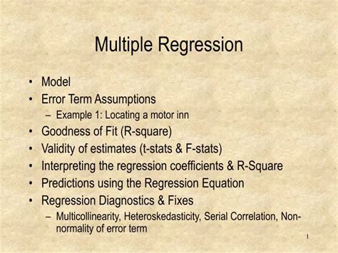 Ppt Multiple Regression Powerpoint Presentation Free Download Id9509595