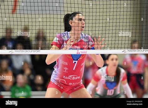 Folie Raphaela N 7 Vero Volley Milano During The Volleyball Italian