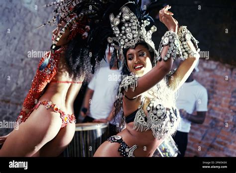 Live Performances Are Her Passion Two Beautiful Samba Dancers And