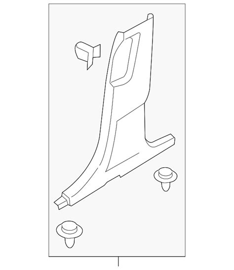 2019 2023 Lincoln Nautilus OEM Trim B Pillar FA1Z 5824346 AP OEM Ford