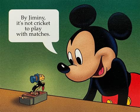 Mickey With Jiminy Cricket From Disneys Pinocchio 1940 Flickr