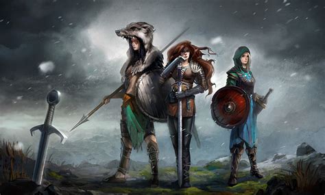 Warriors Swords Shield Hd Wallpaper Rare Gallery