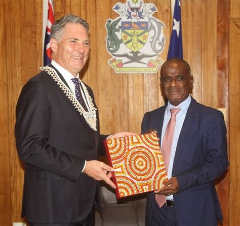 PM Manele And DPM Marles Held Fruitful Discussions Solomon Islands