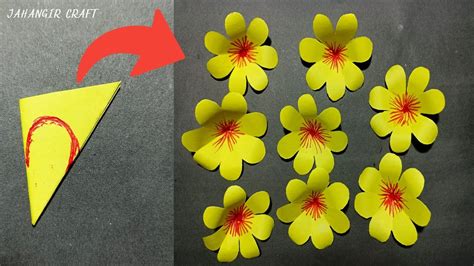 Easy Paper Flower Making Craft How To Make Paper Flower Easy