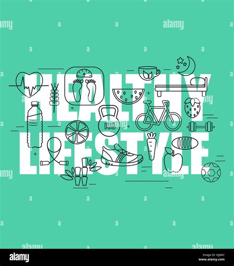 Healthy Lifestyle Stock Vector Images Alamy