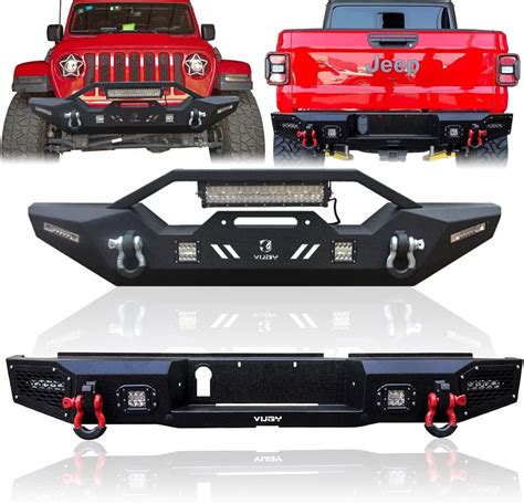 Amazon TIOYAR Front And Rear Bumper Texture Black Compatible With