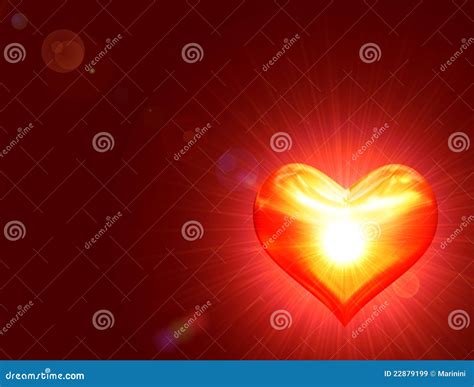 Shining Golden Heart Stock Illustration Illustration Of Bright 22879199