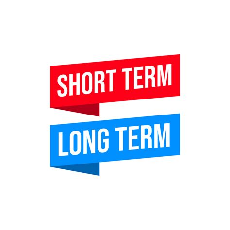 Long Short Term Duration Icon Label Sign Design Vector 20870159 Vector